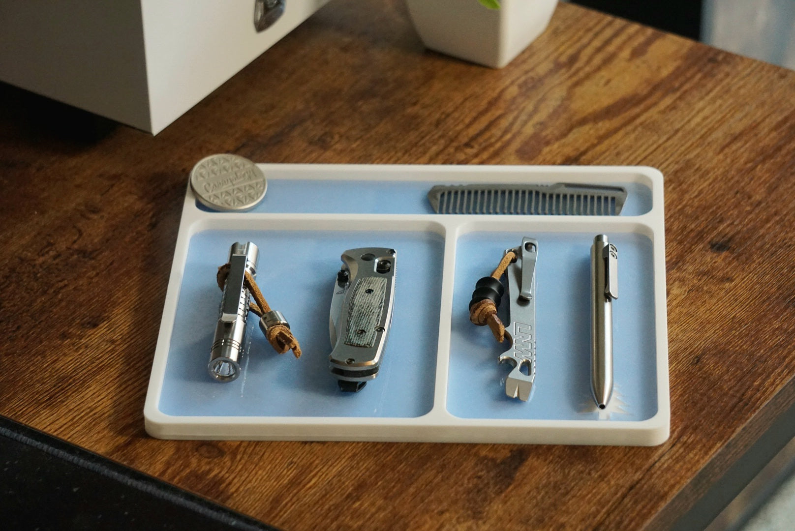 Valet tray- 3 slot EDC tray