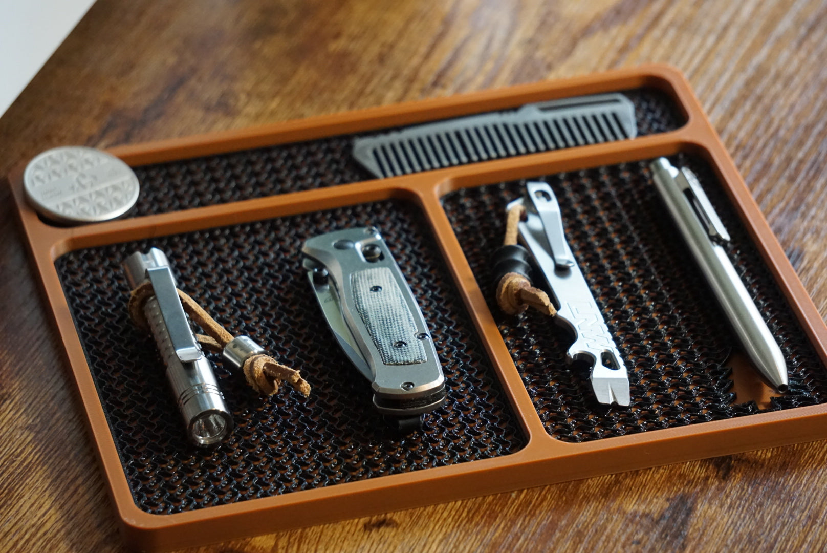 Valet tray- 3 slot EDC tray