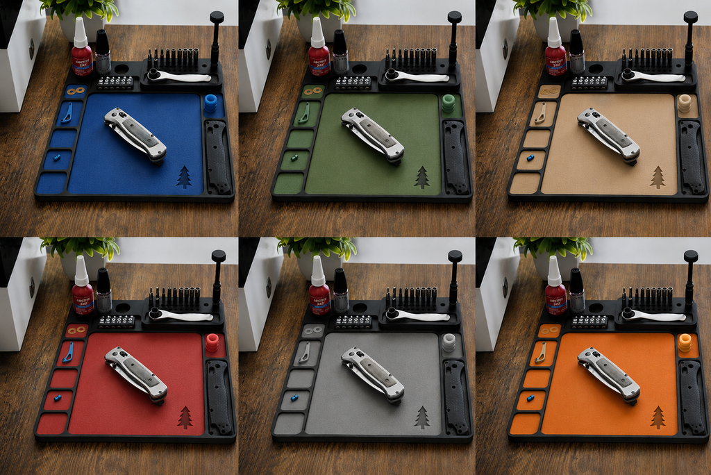 Magnetic Maintenance Tray with removable bit storage.