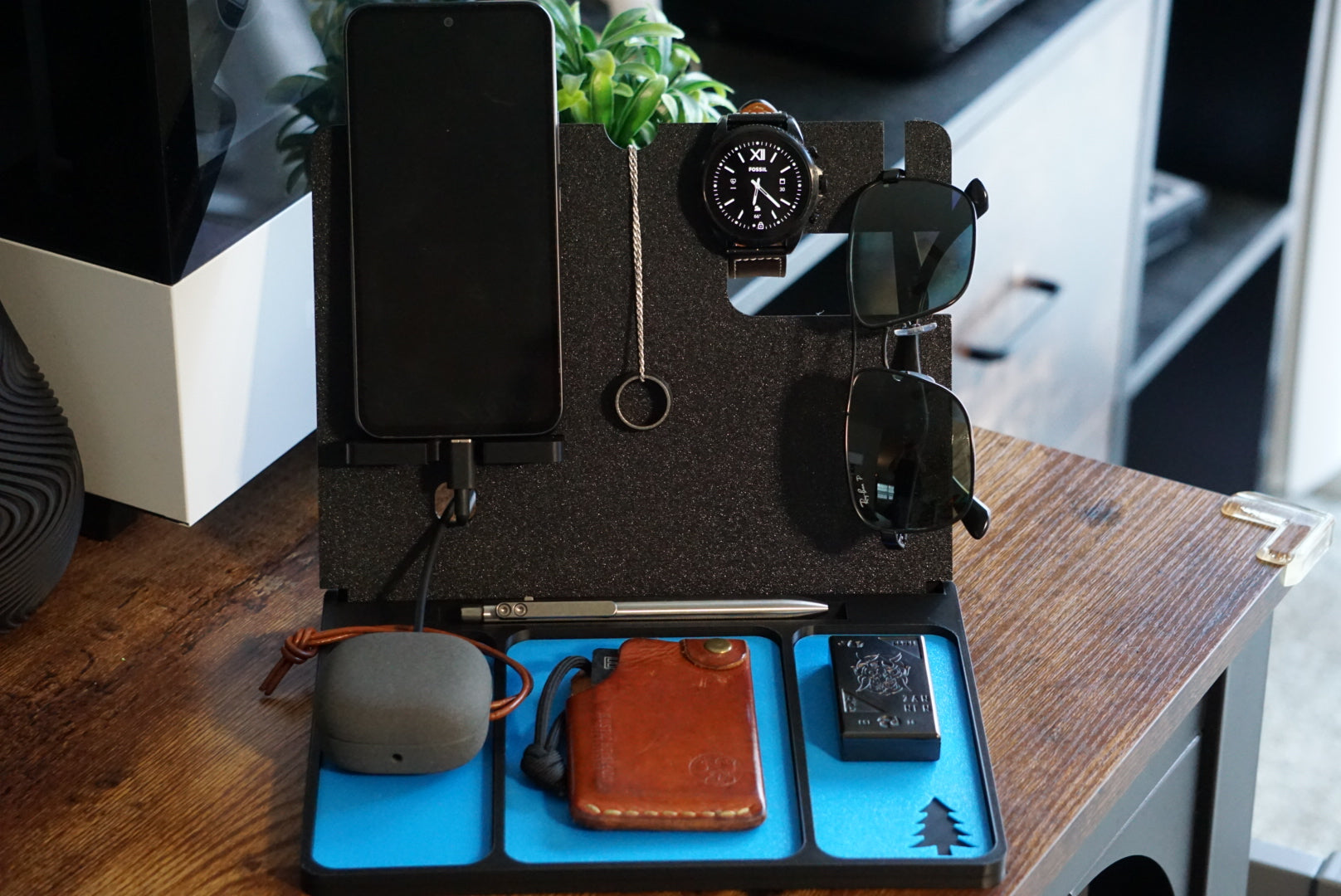 Bedside Organizer Dock - EDC charging and storage solution