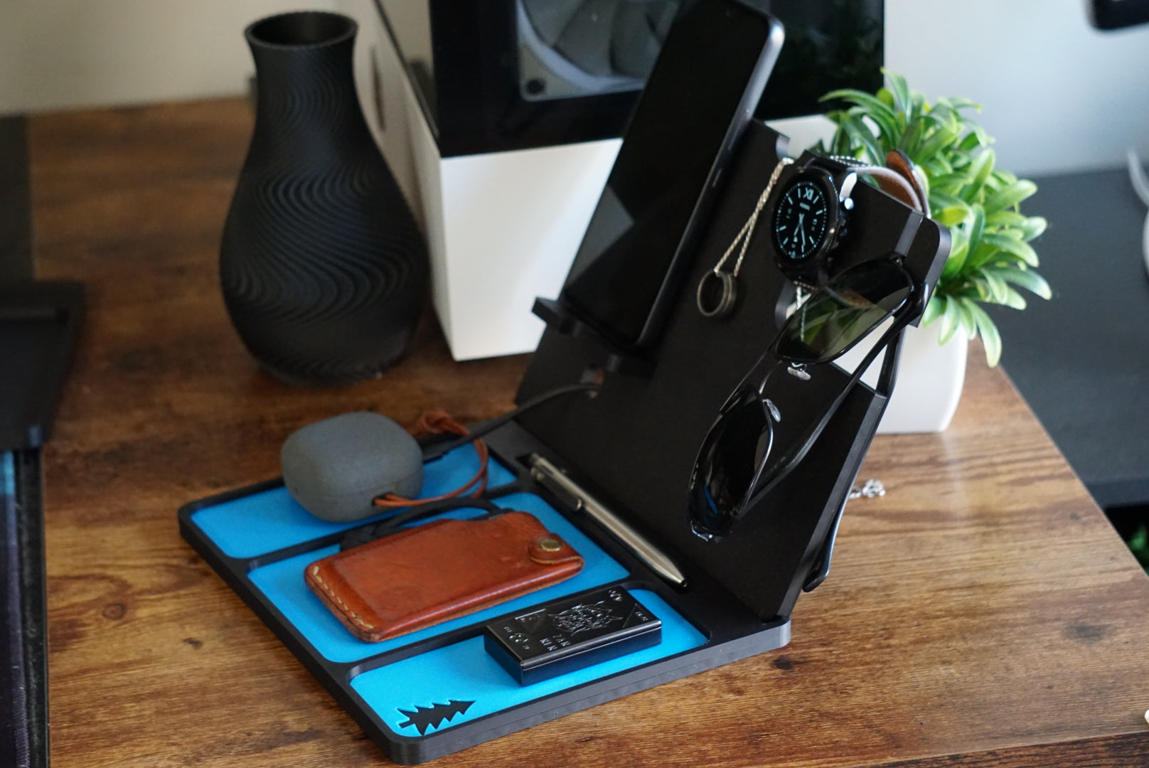 Bedside Organizer Dock - EDC charging and storage solution